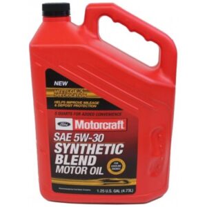 Ford Motorcraft SAE 5W30 Synthetic Blend, 4.73 L